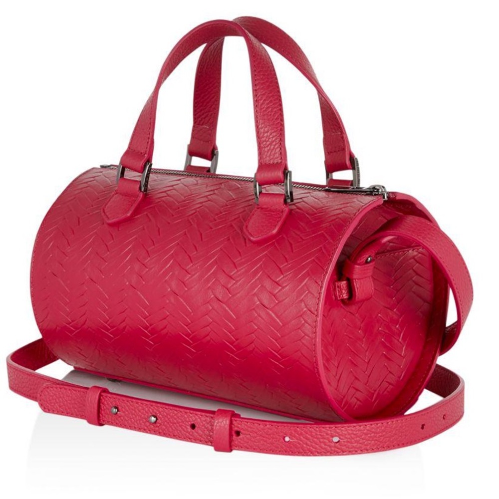 Meli Melo Vera Woven Leather Duffel Satchel